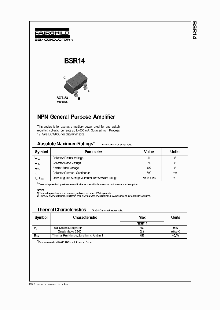 BSR14_227817.PDF Datasheet