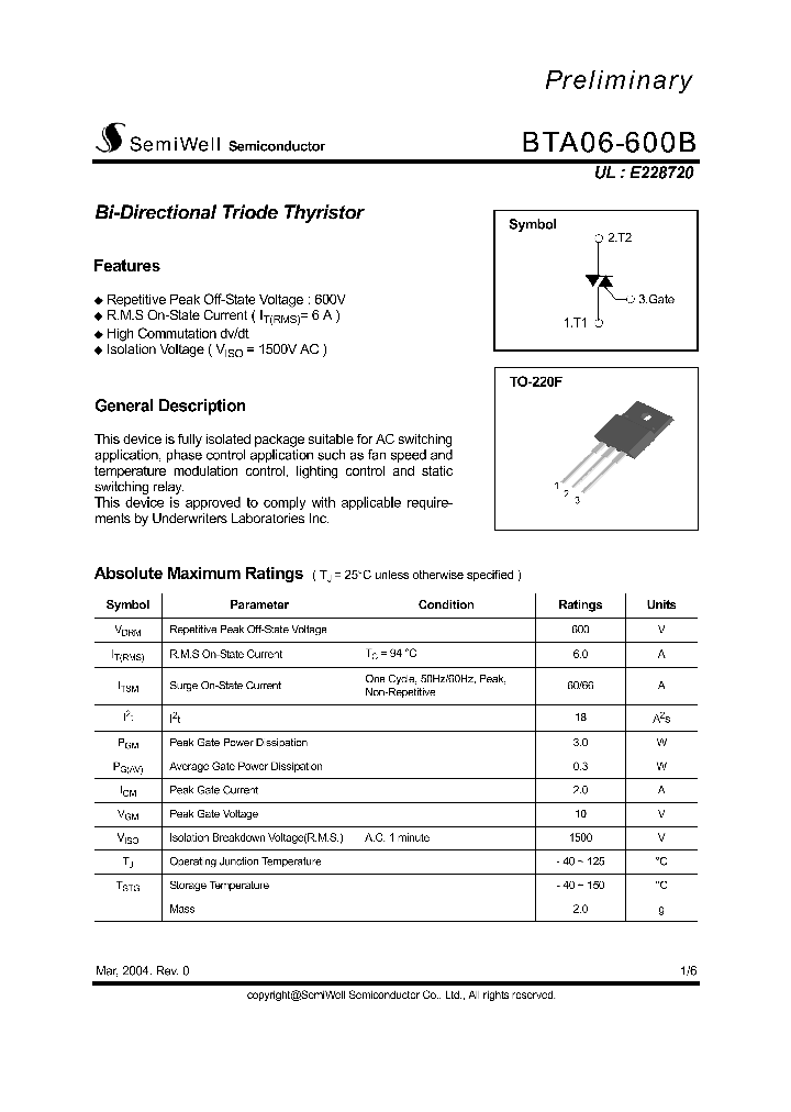 BTA06-600B_260765.PDF Datasheet