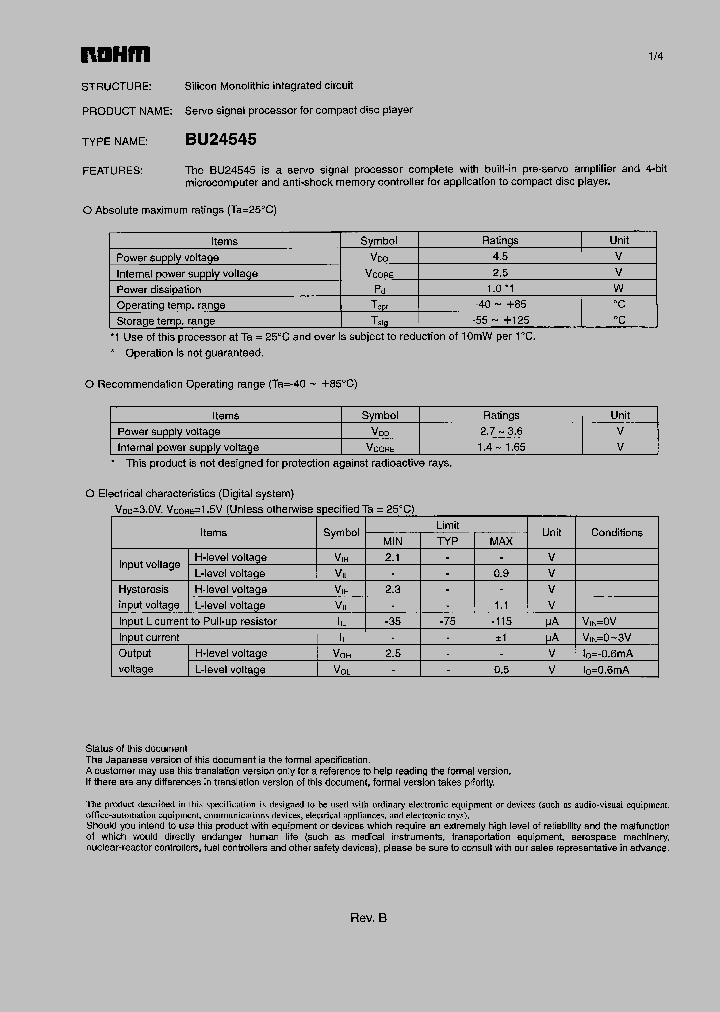 BU24545_205695.PDF Datasheet