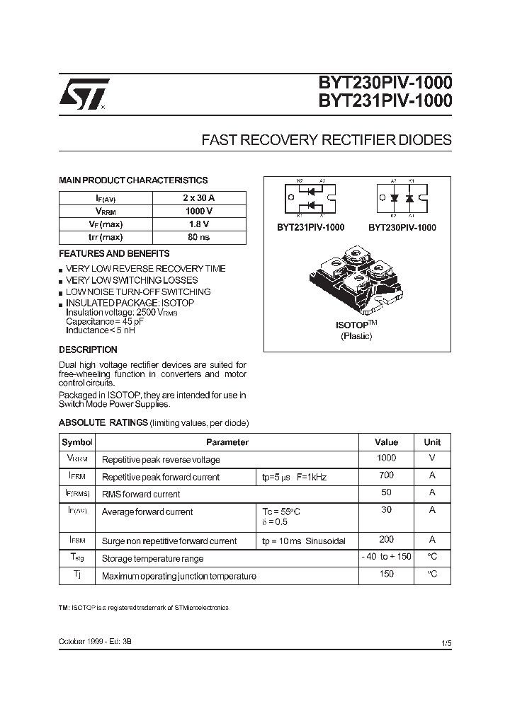 BYT230PIV-1000_253995.PDF Datasheet
