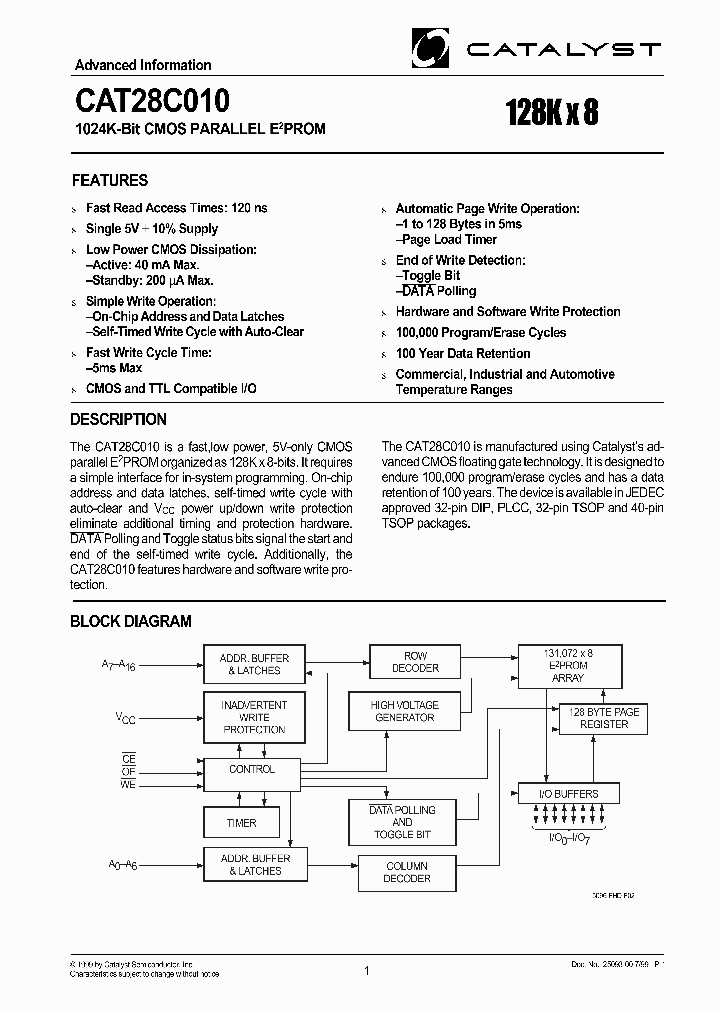 CAT28C010_242849.PDF Datasheet
