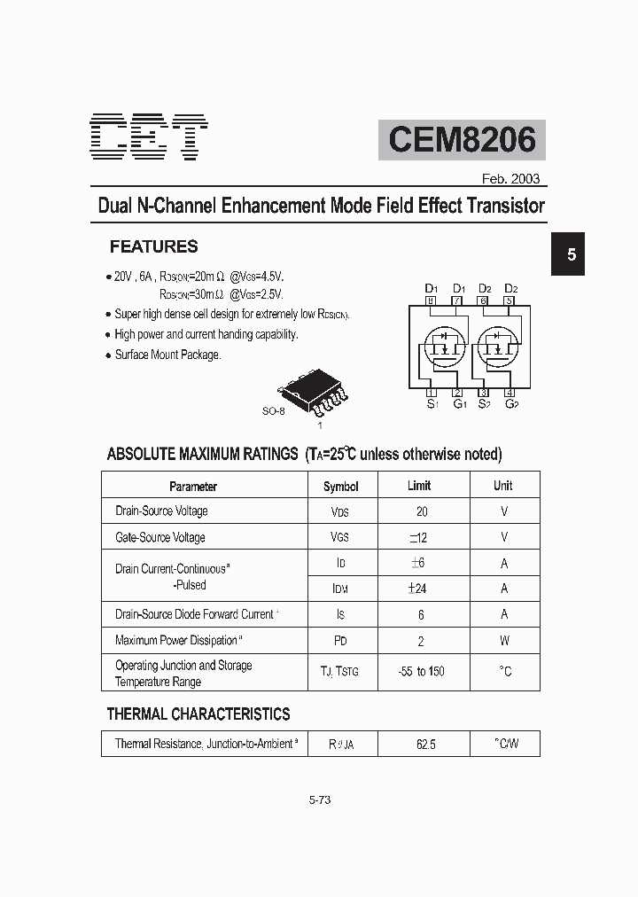 CEM8206_248544.PDF Datasheet