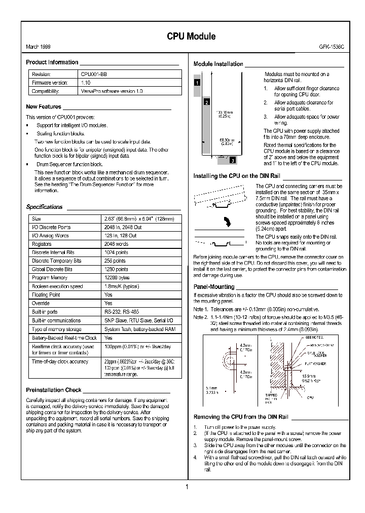 CPU001-BB_267732.PDF Datasheet