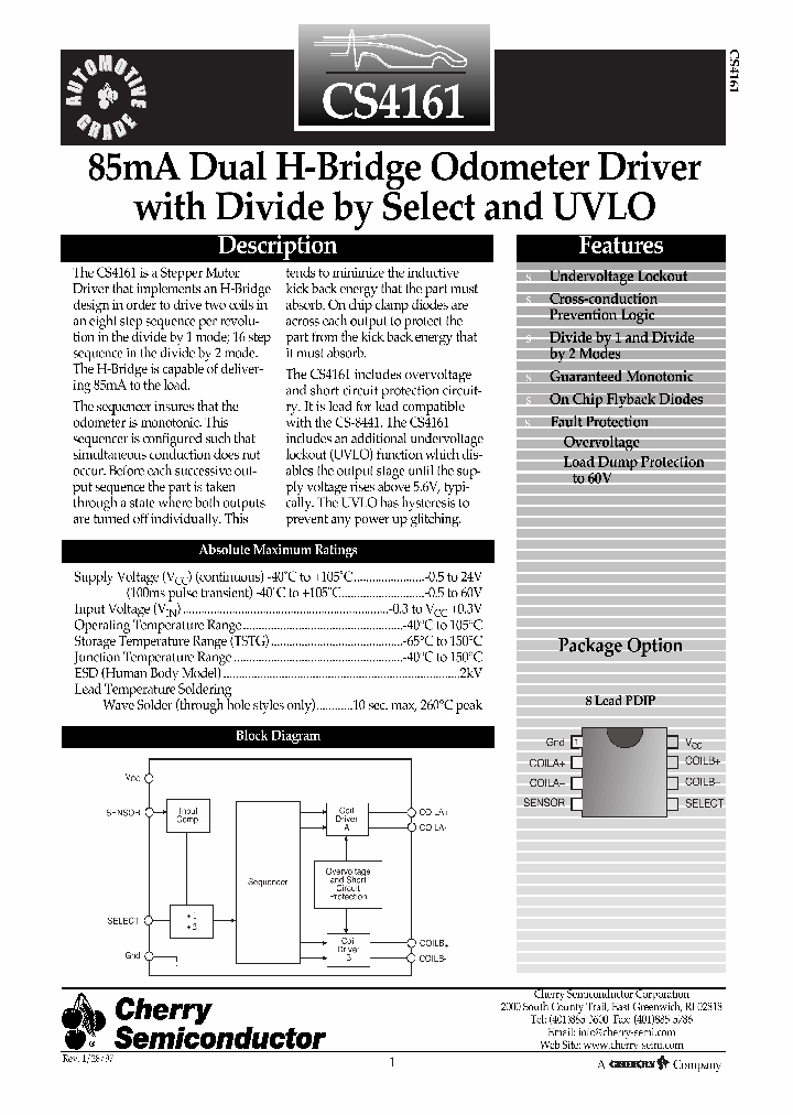 CS4161_241377.PDF Datasheet