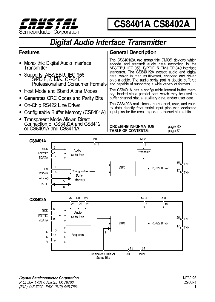 CS8401_231264.PDF Datasheet