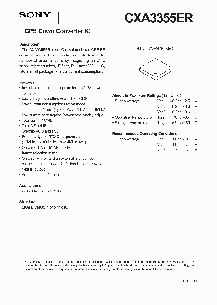 CXA3355ER_259428.PDF Datasheet
