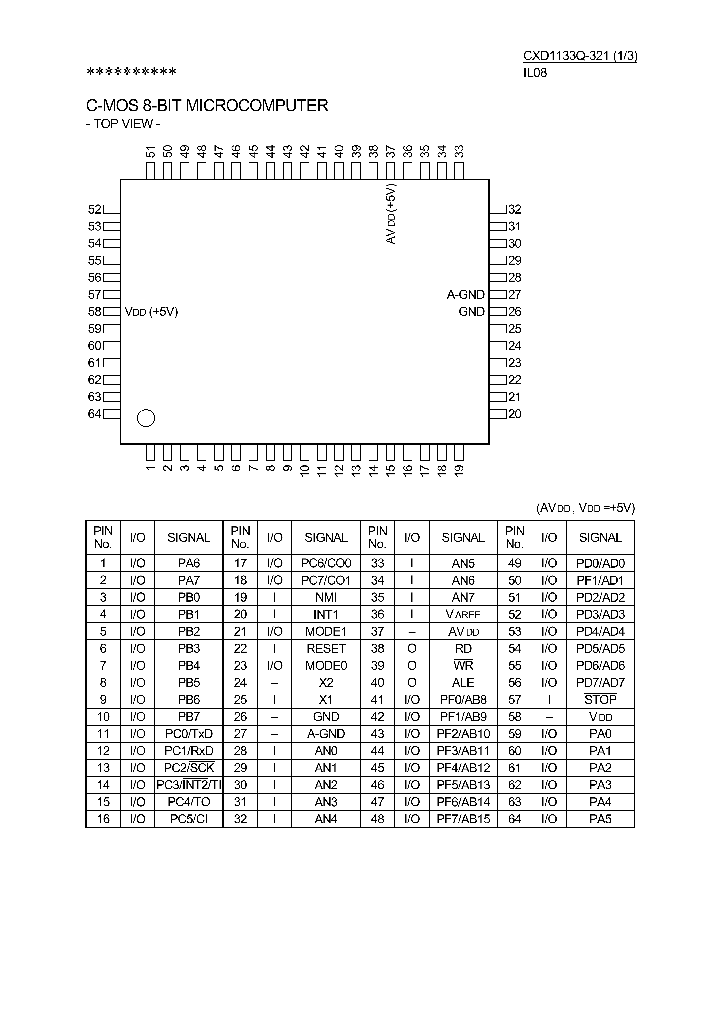 CXD1133Q-321_219932.PDF Datasheet
