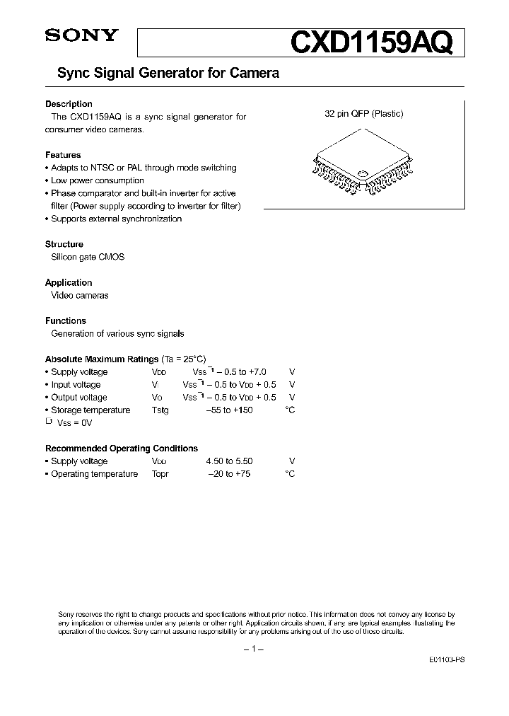 CXD1159AQ_225279.PDF Datasheet