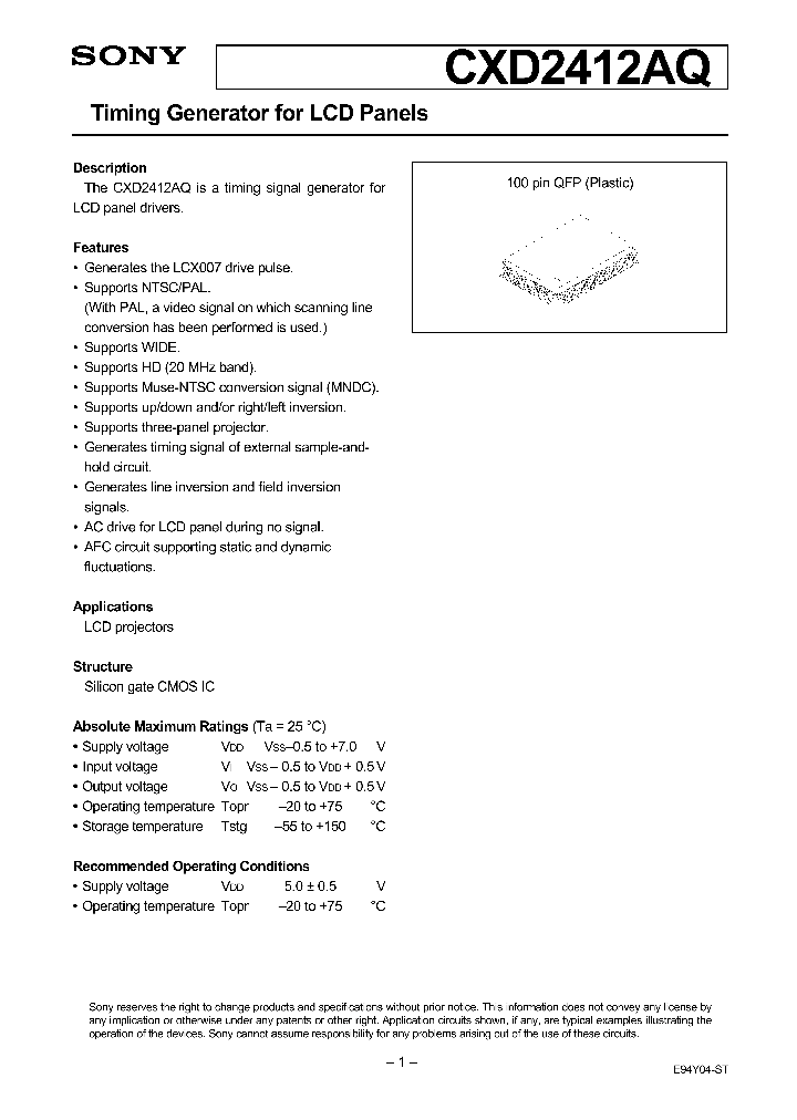 CXD2412AQ_219463.PDF Datasheet