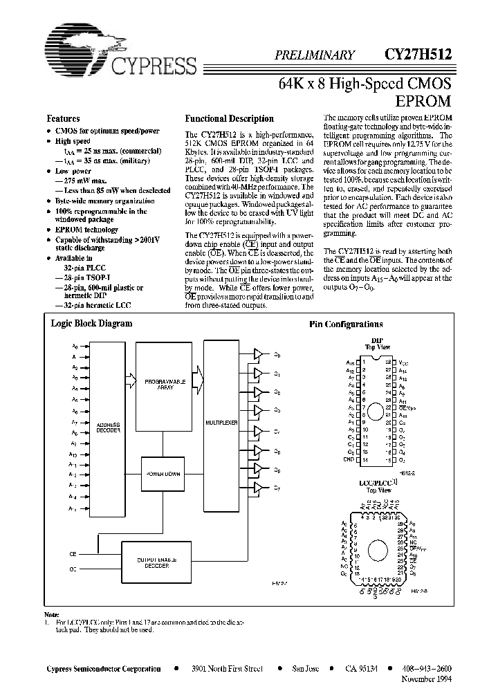 CY27H512_231239.PDF Datasheet