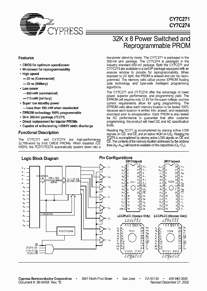 CY7C274_240202.PDF Datasheet