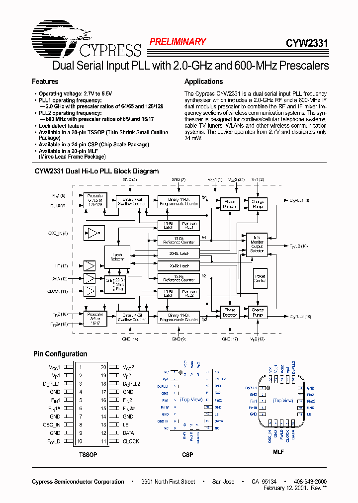CYW2331_234028.PDF Datasheet