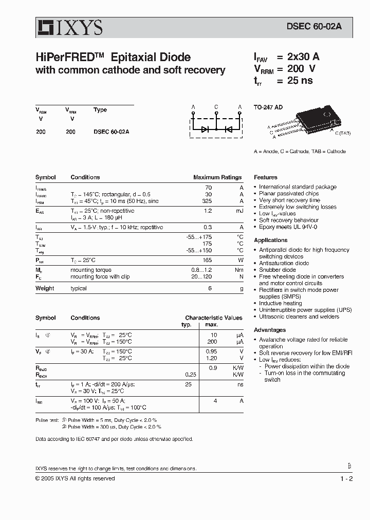DSEC60-02A_218863.PDF Datasheet