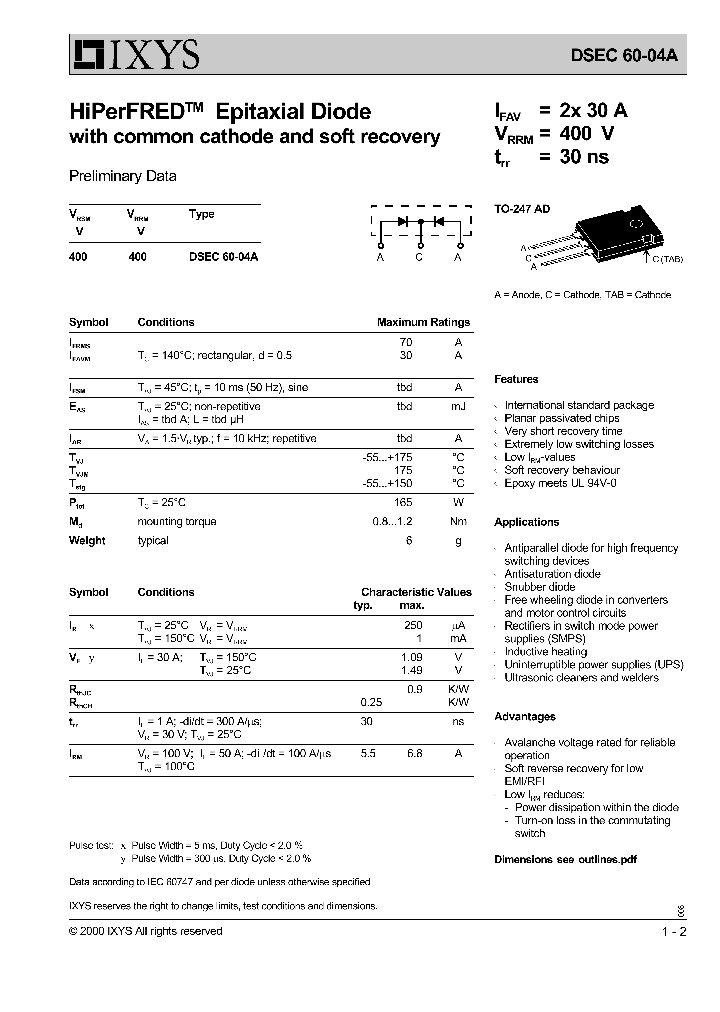 DSEC60-04A_218866.PDF Datasheet
