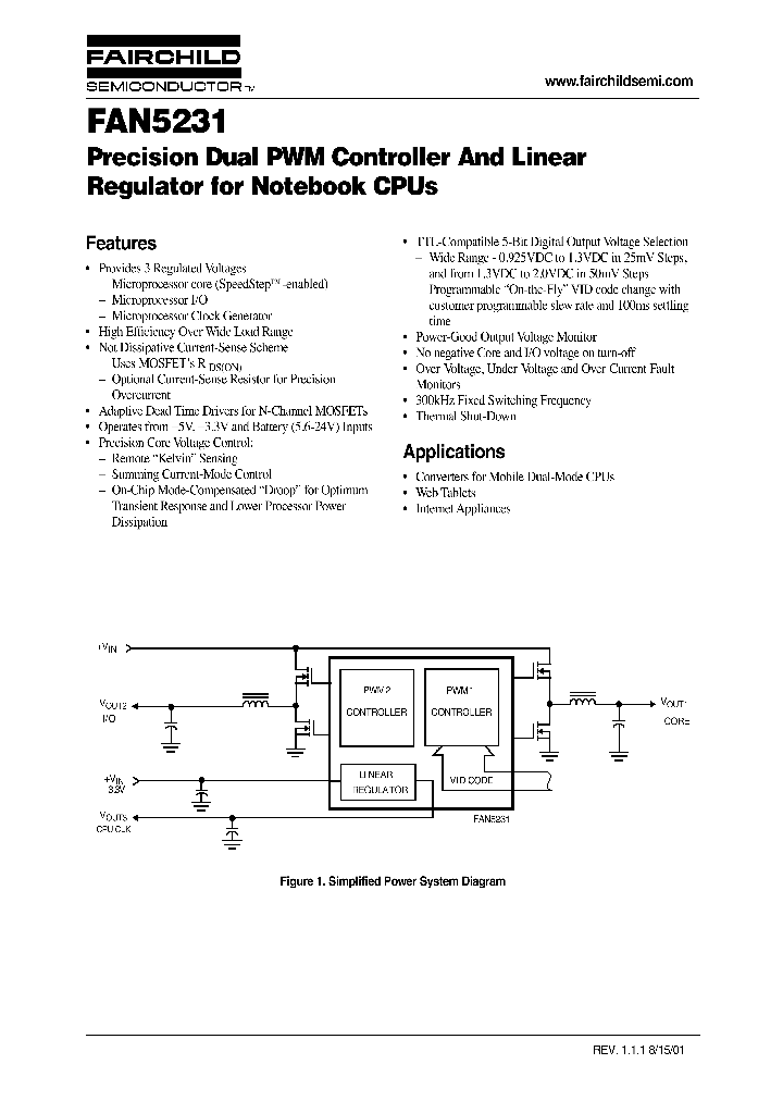 FAN5231_262820.PDF Datasheet