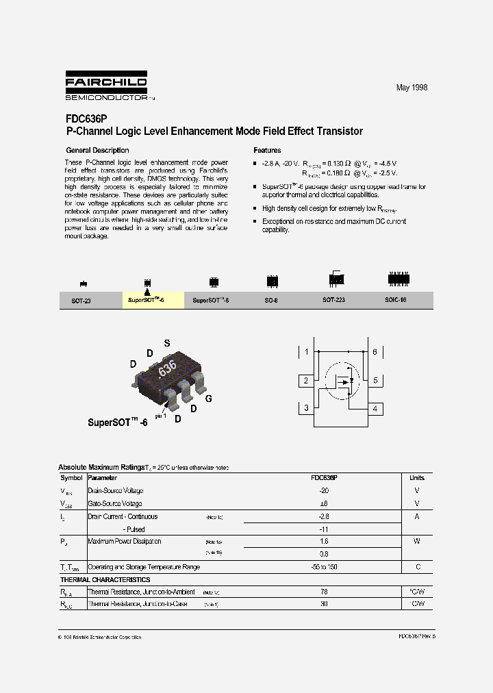FDC636P_251934.PDF Datasheet
