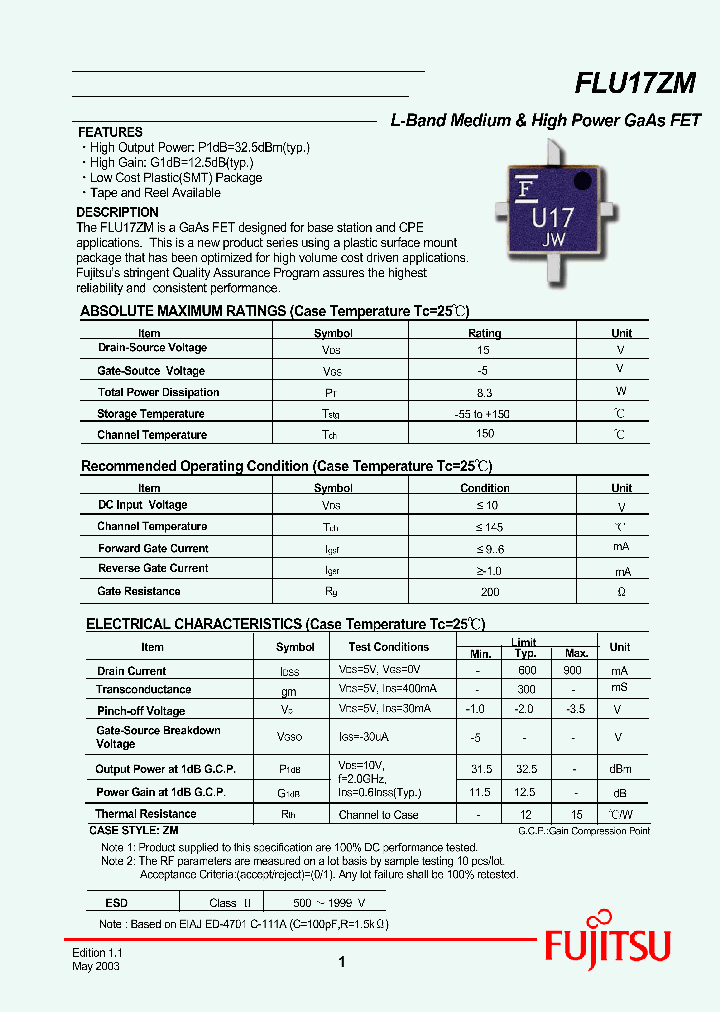 FLU17ZM_247879.PDF Datasheet