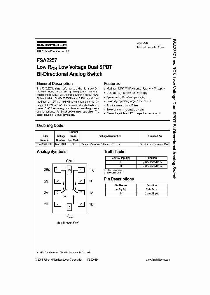 FSA2257_228491.PDF Datasheet