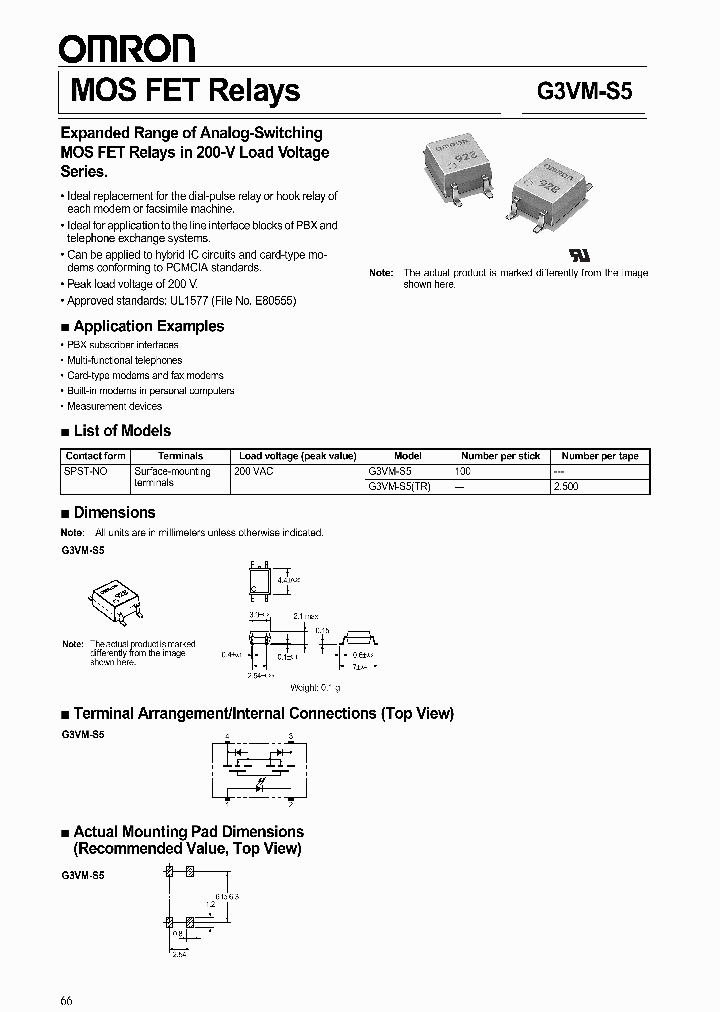 G3VM-S5_260439.PDF Datasheet