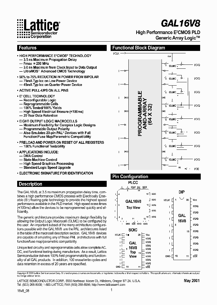 GAL16V8-25LNC_224152.PDF Datasheet