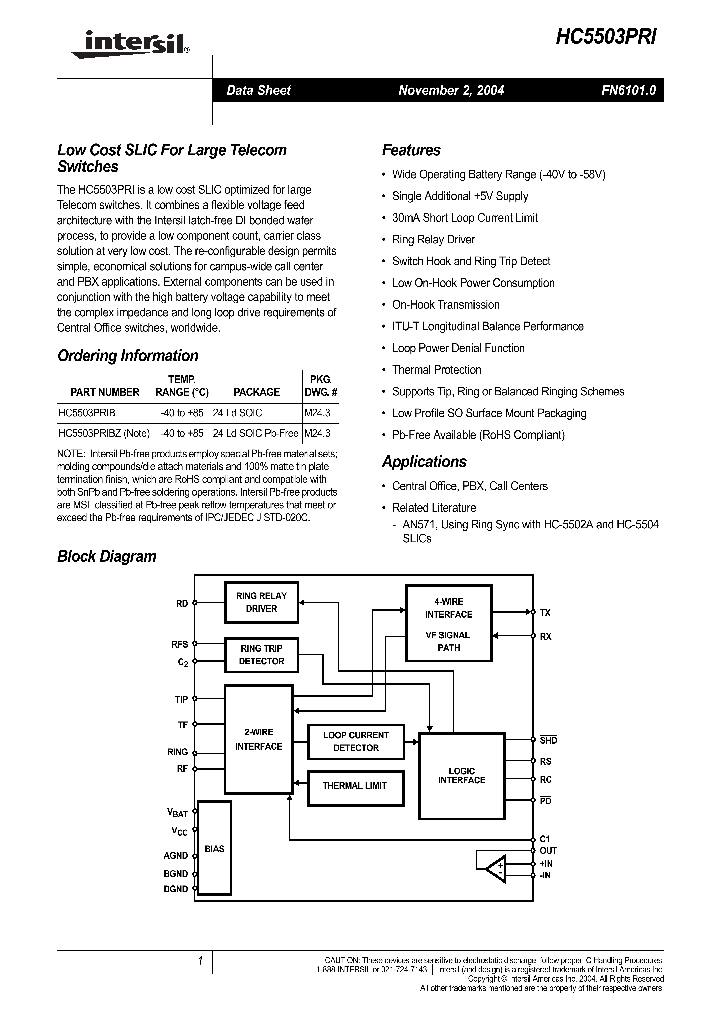 HC5503PRI_216958.PDF Datasheet