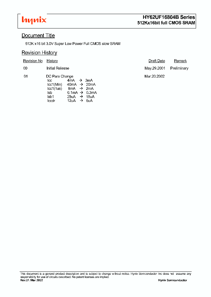 HY62UF16804B_215954.PDF Datasheet