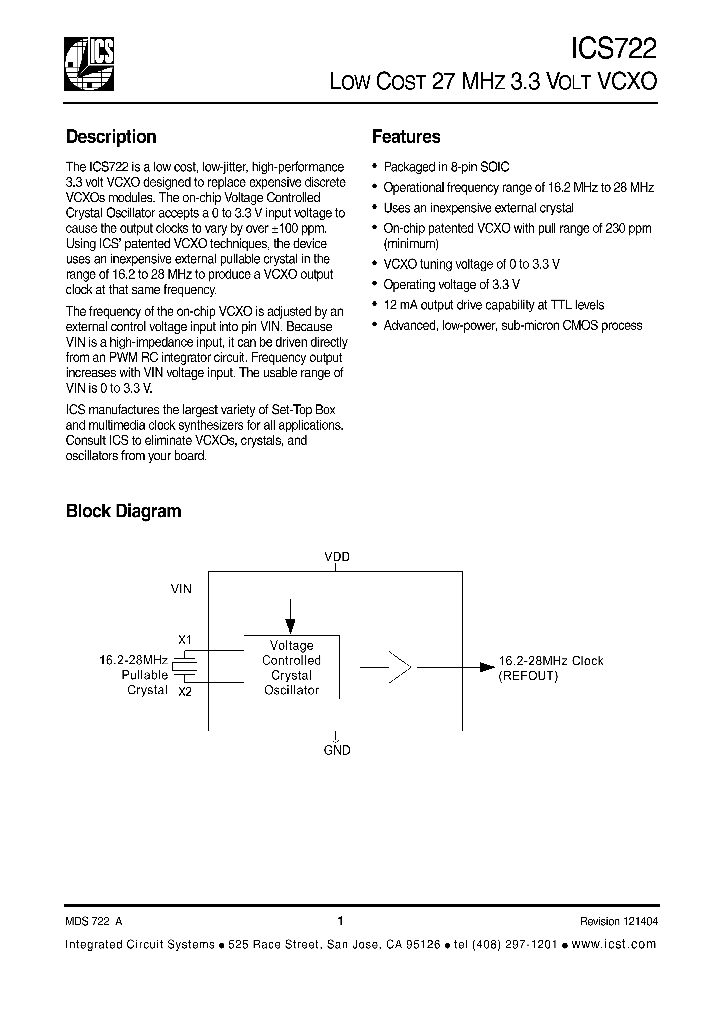 ICS722_230031.PDF Datasheet