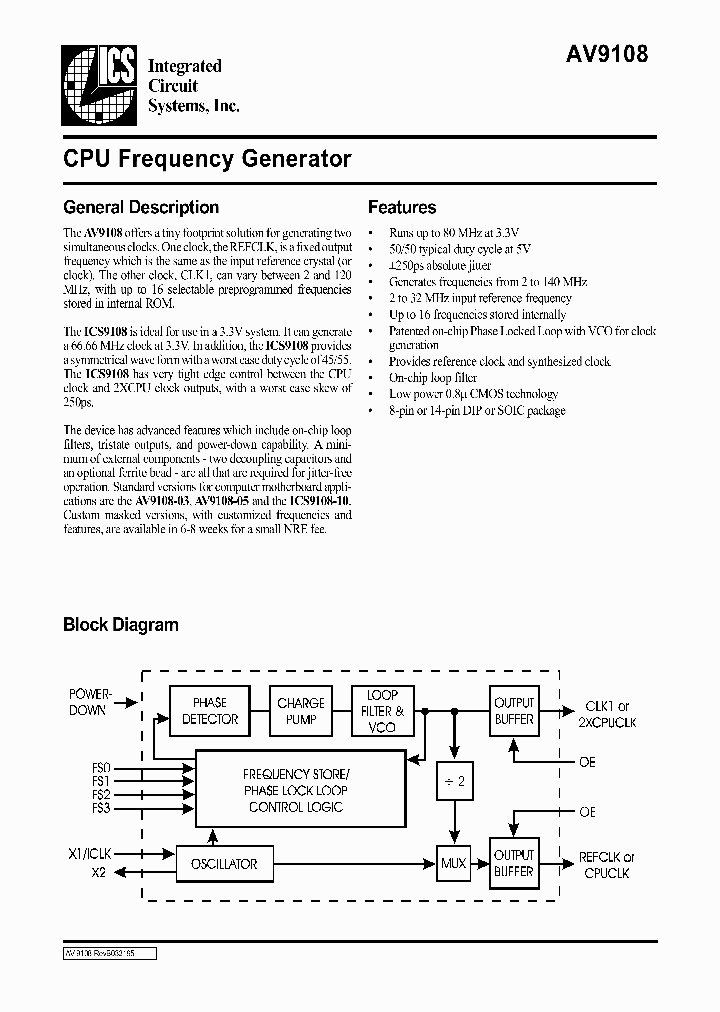 ICS9108-10CS8_233244.PDF Datasheet