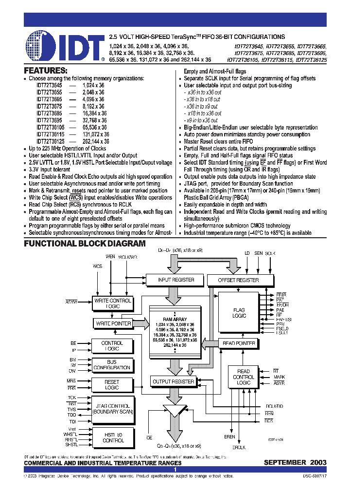 IDT72T36105_240702.PDF Datasheet