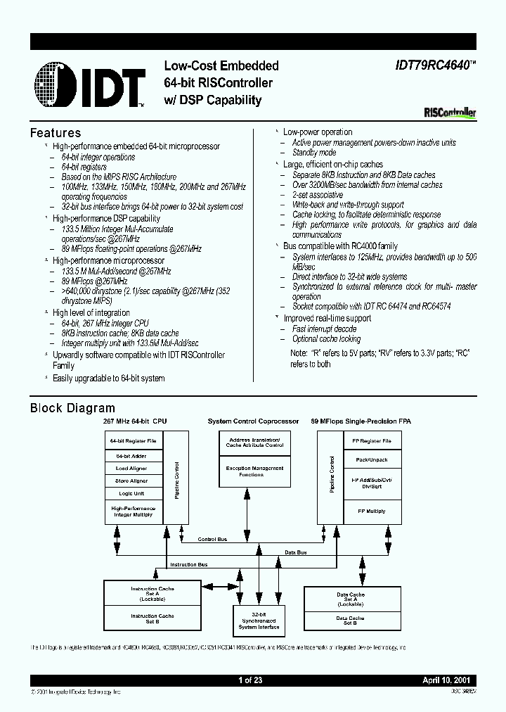 IDT79R4640_242288.PDF Datasheet