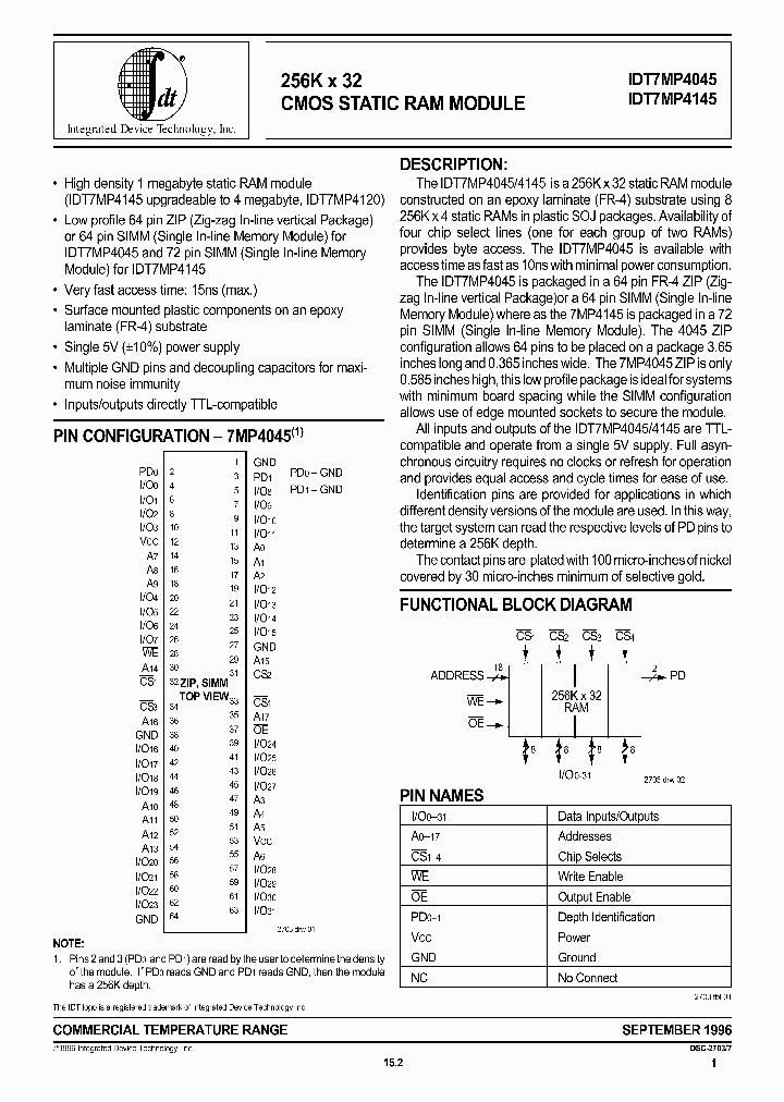 IDT7MB4045S15M_221933.PDF Datasheet
