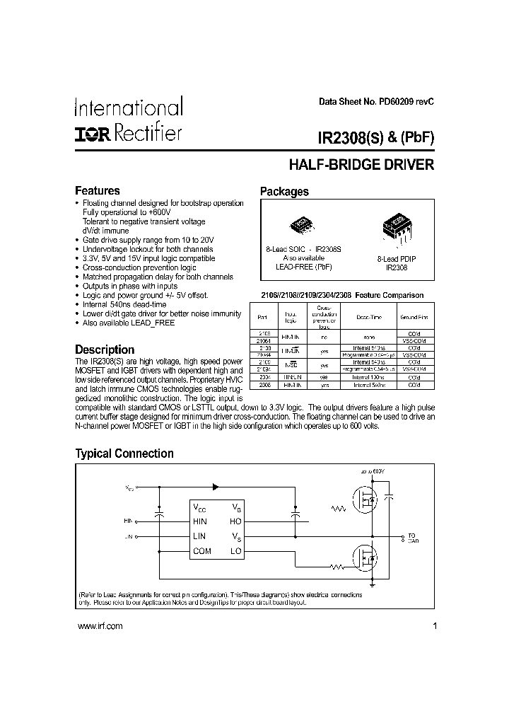 IR2308_216587.PDF Datasheet