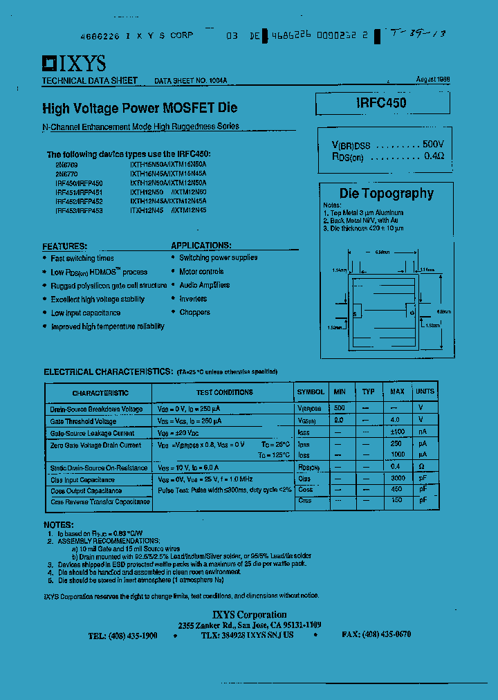 IRFC450_263152.PDF Datasheet