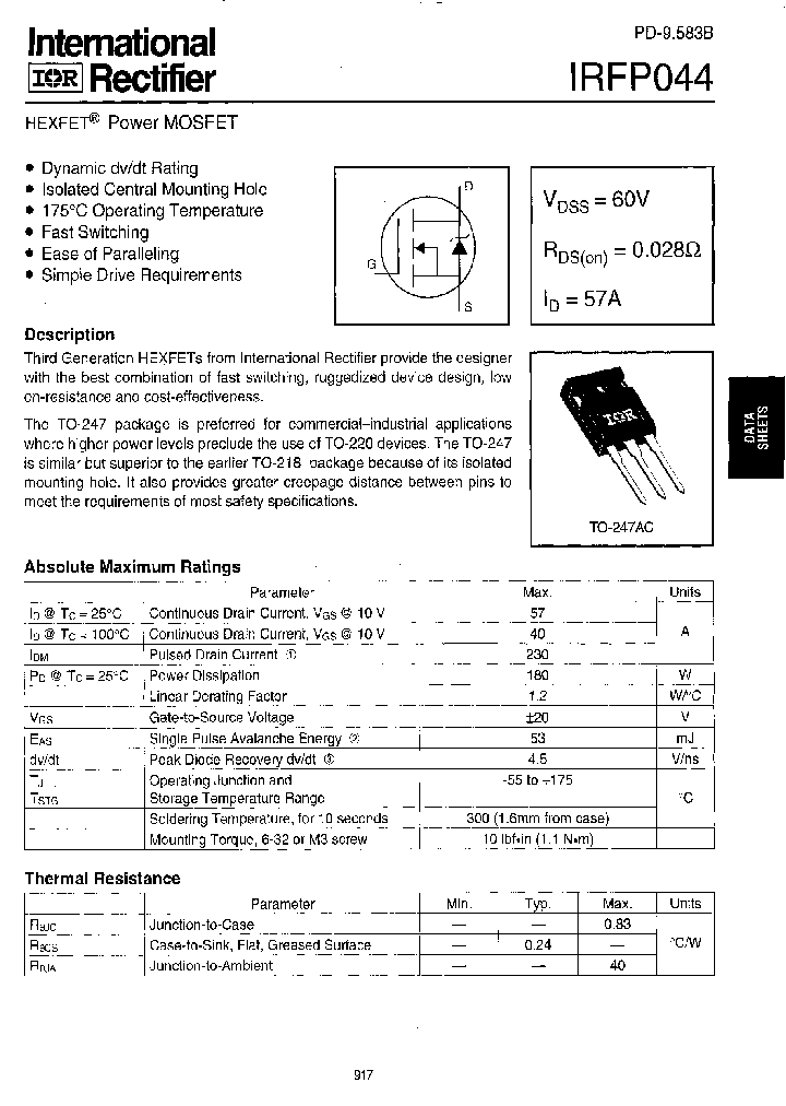 IRFP044_224376.PDF Datasheet
