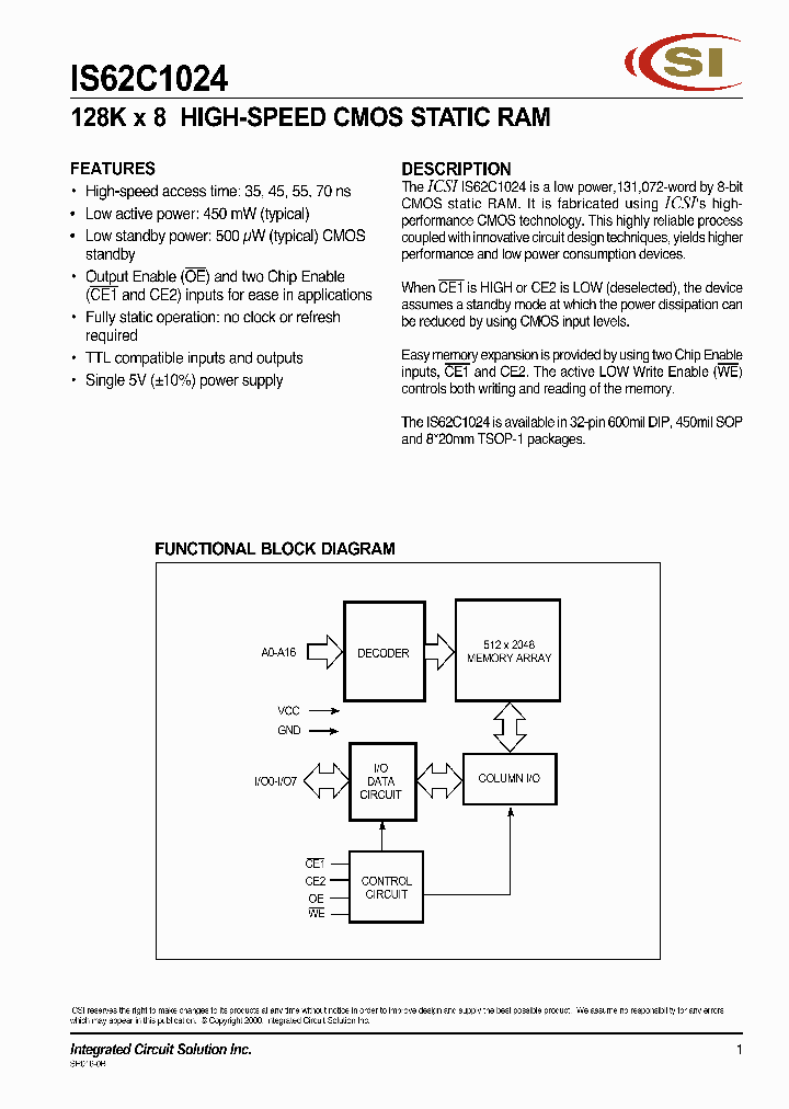 IS62C1024-35Q_240726.PDF Datasheet