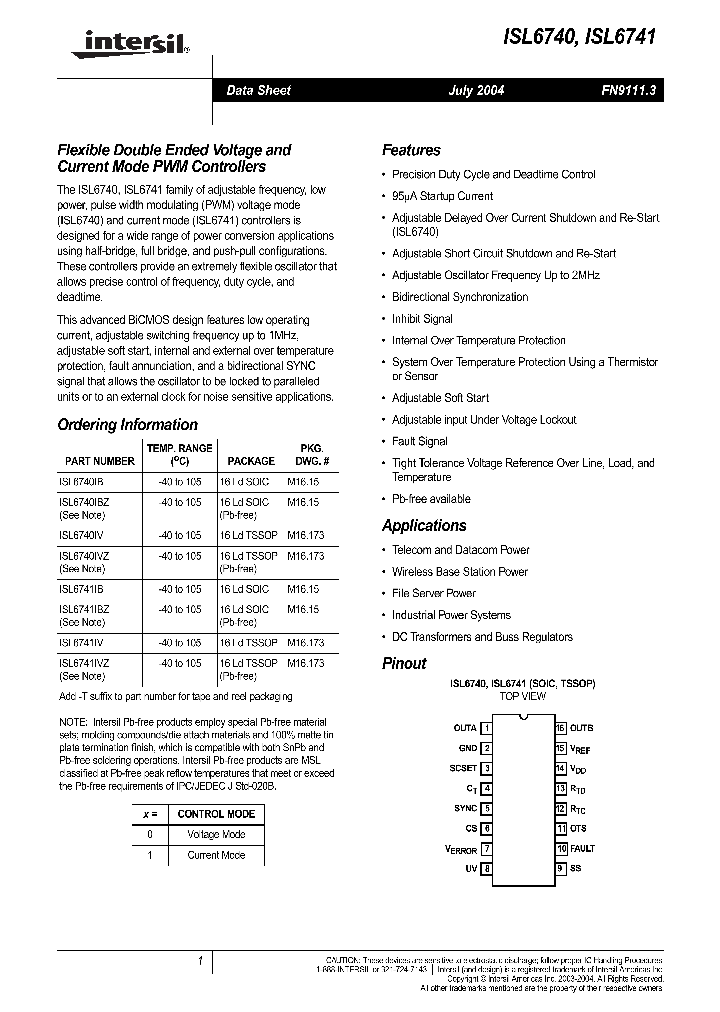 ISL6740_248140.PDF Datasheet