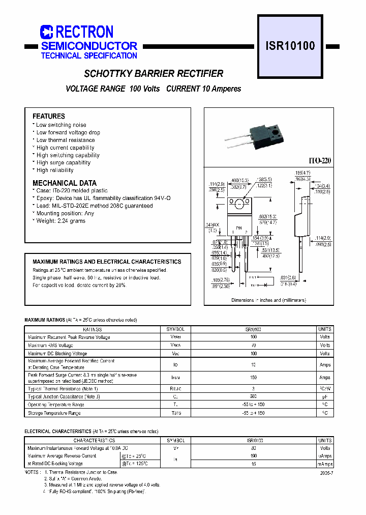 ISR10100_223308.PDF Datasheet