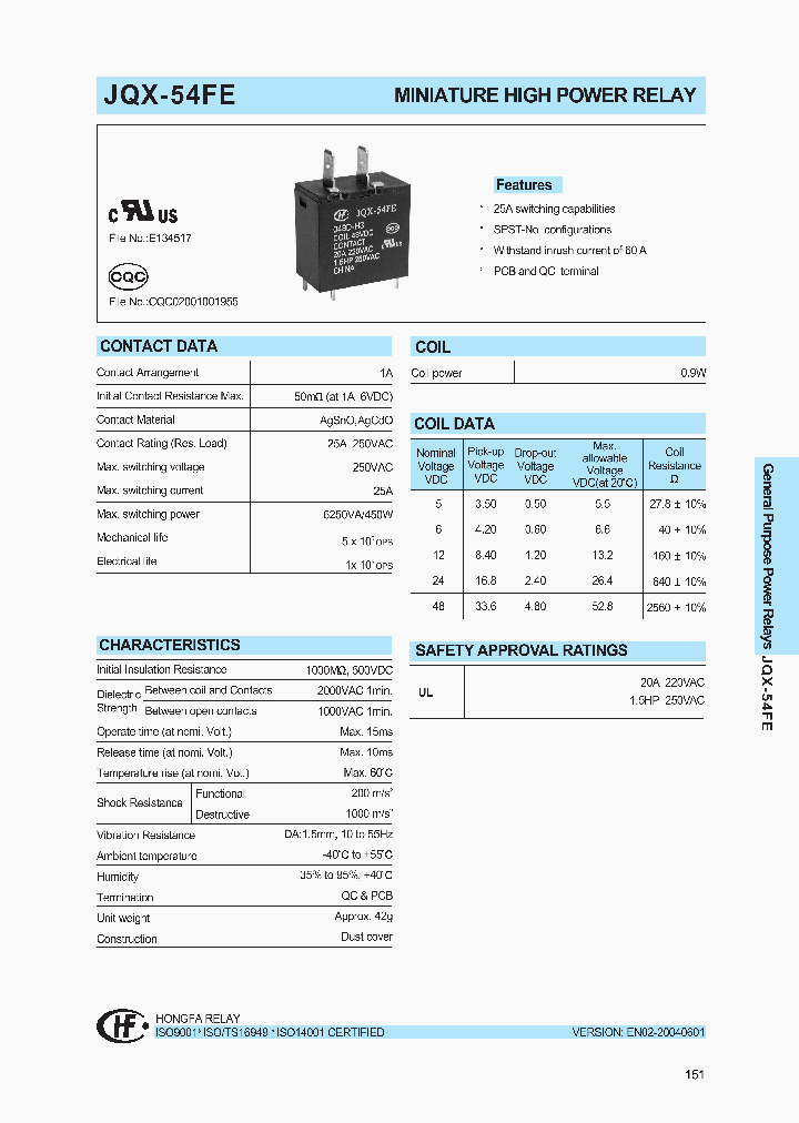 JQX-54FE_251174.PDF Datasheet