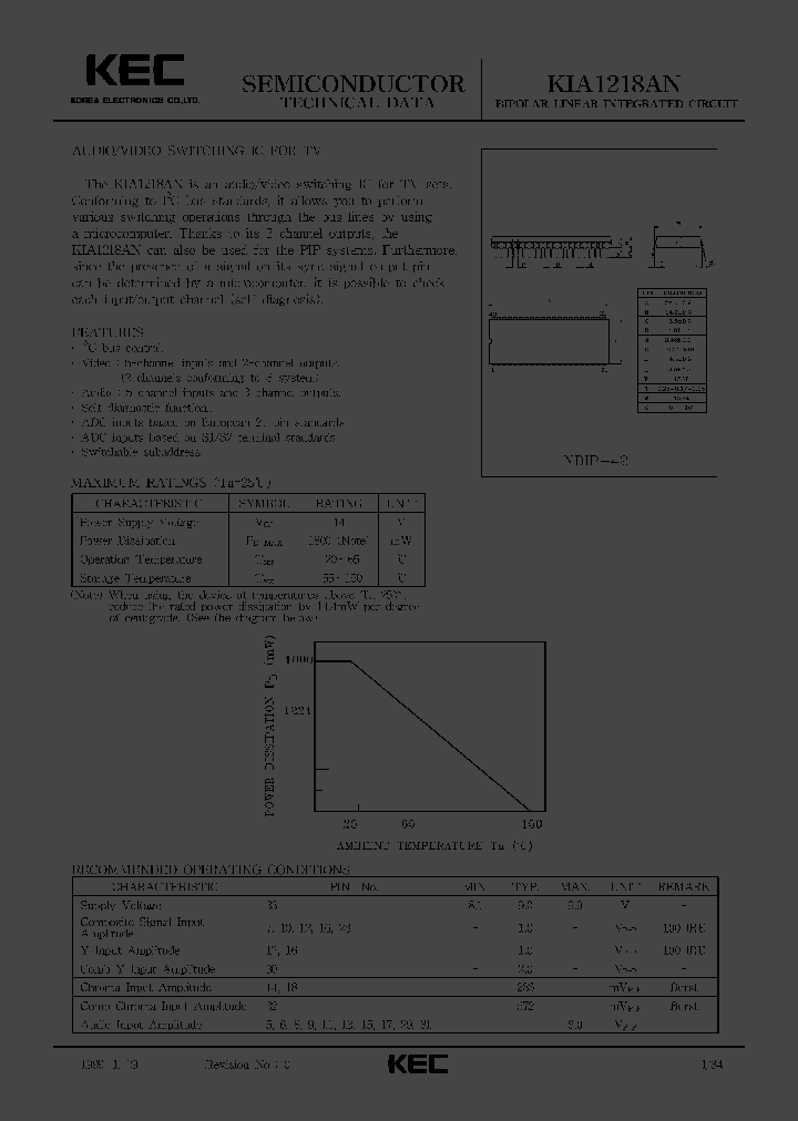 KIA1218_221655.PDF Datasheet