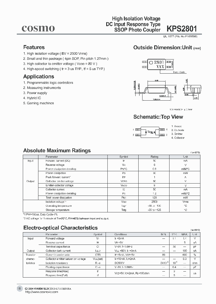 KPS2801_264933.PDF Datasheet