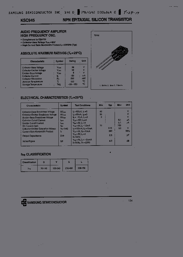 KSC945_257541.PDF Datasheet