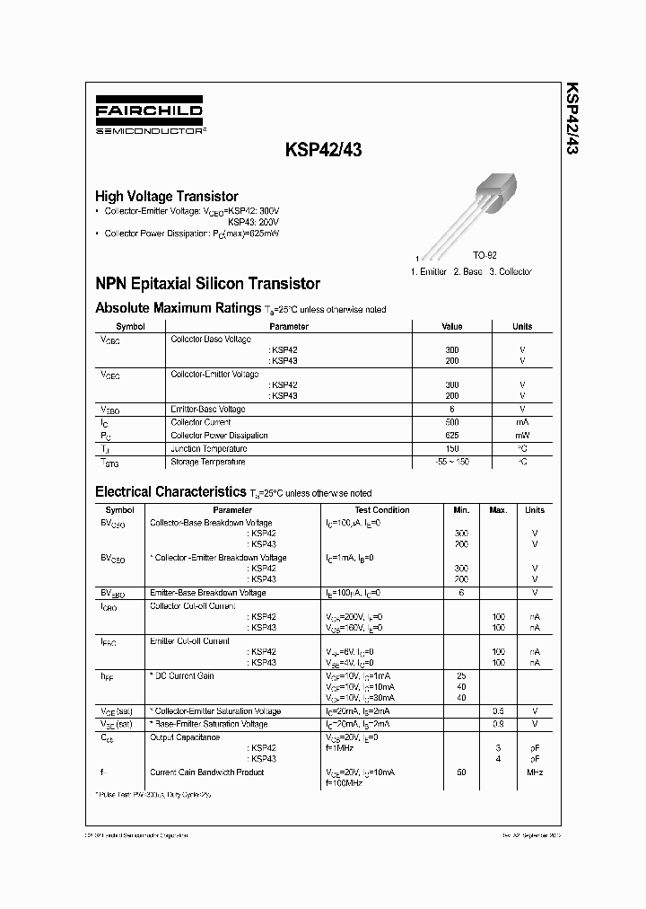 KSP42_259852.PDF Datasheet