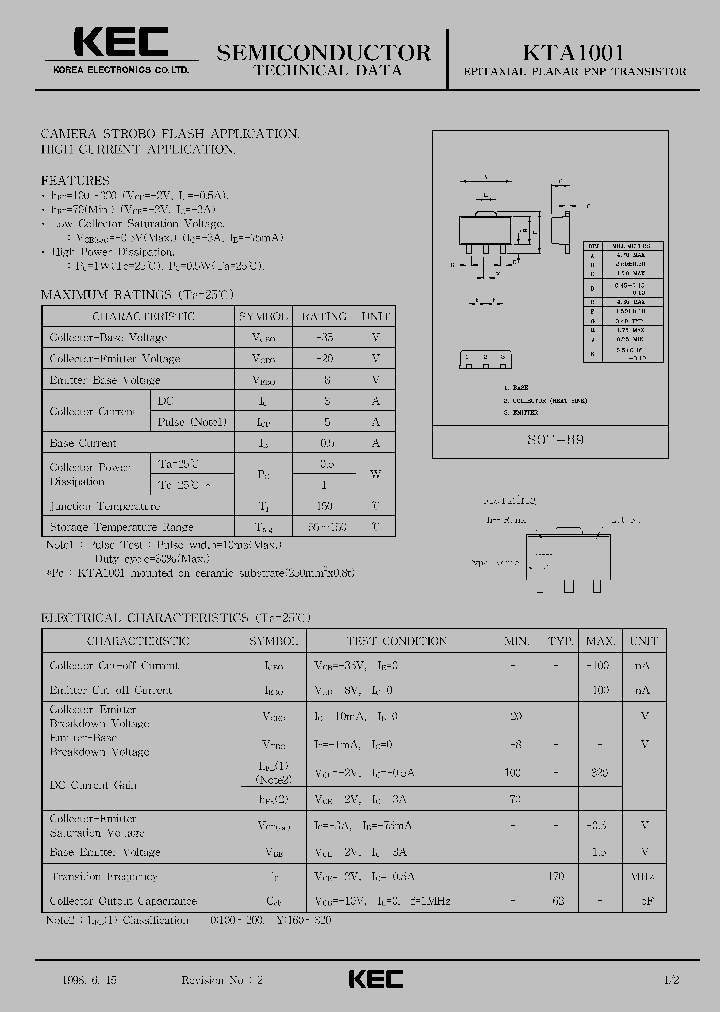 KTA1001_234106.PDF Datasheet