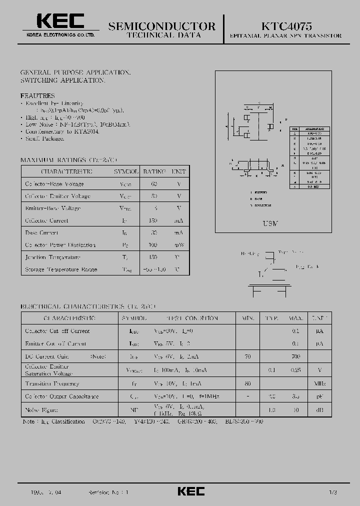 KTC4075_246475.PDF Datasheet