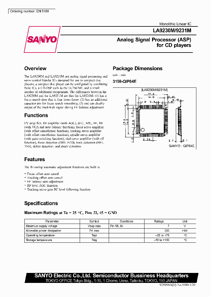 LA9231_222763.PDF Datasheet
