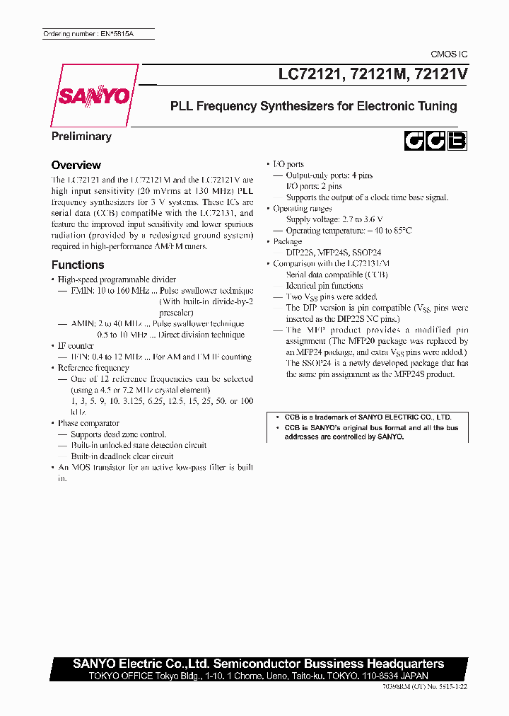 LC72121_236697.PDF Datasheet