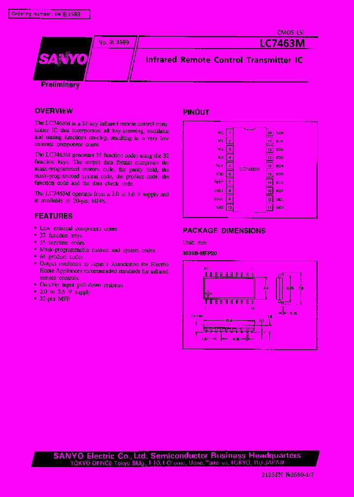 LC7463_215712.PDF Datasheet