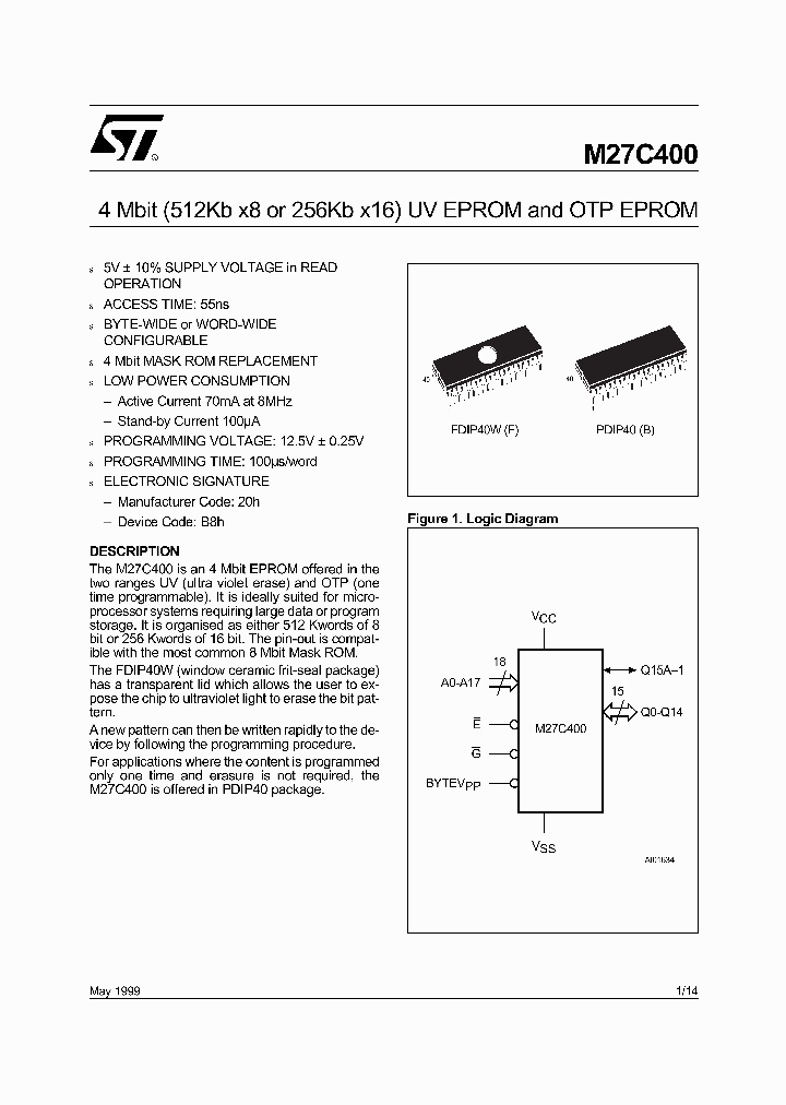 M27C400_233592.PDF Datasheet