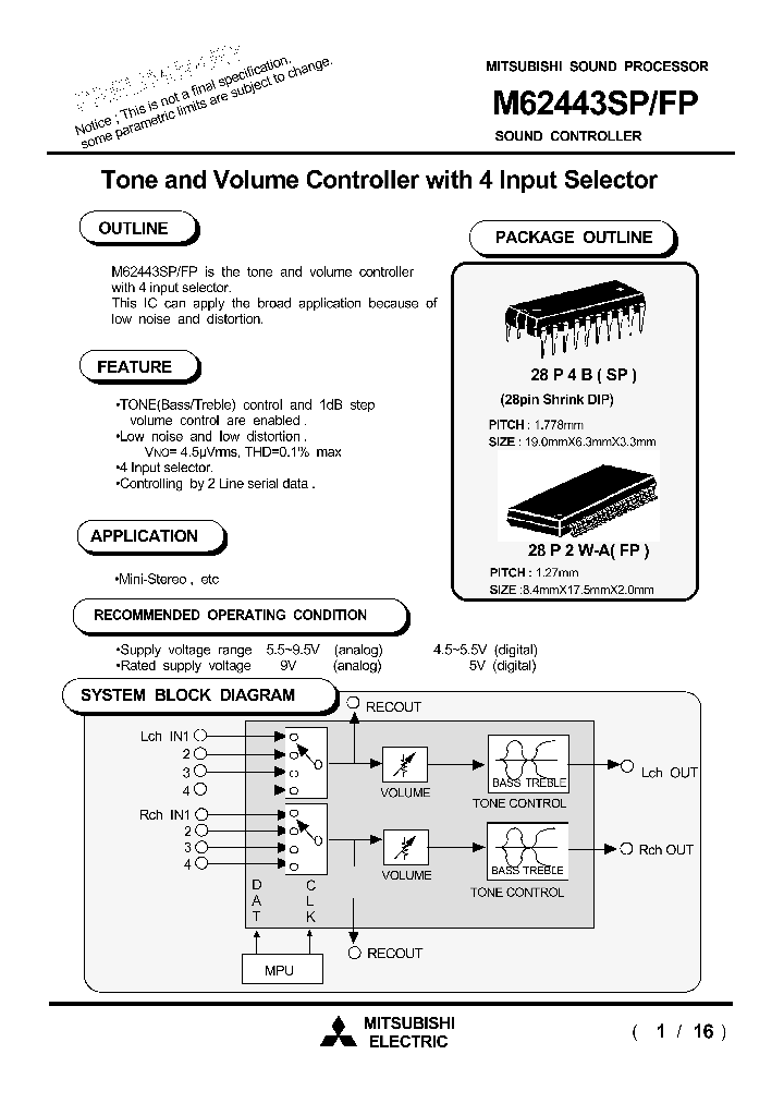 M62443FP_219810.PDF Datasheet