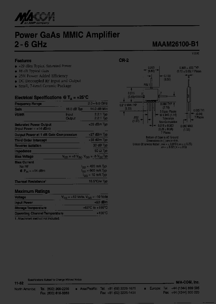 MAAM26100-B1_241859.PDF Datasheet